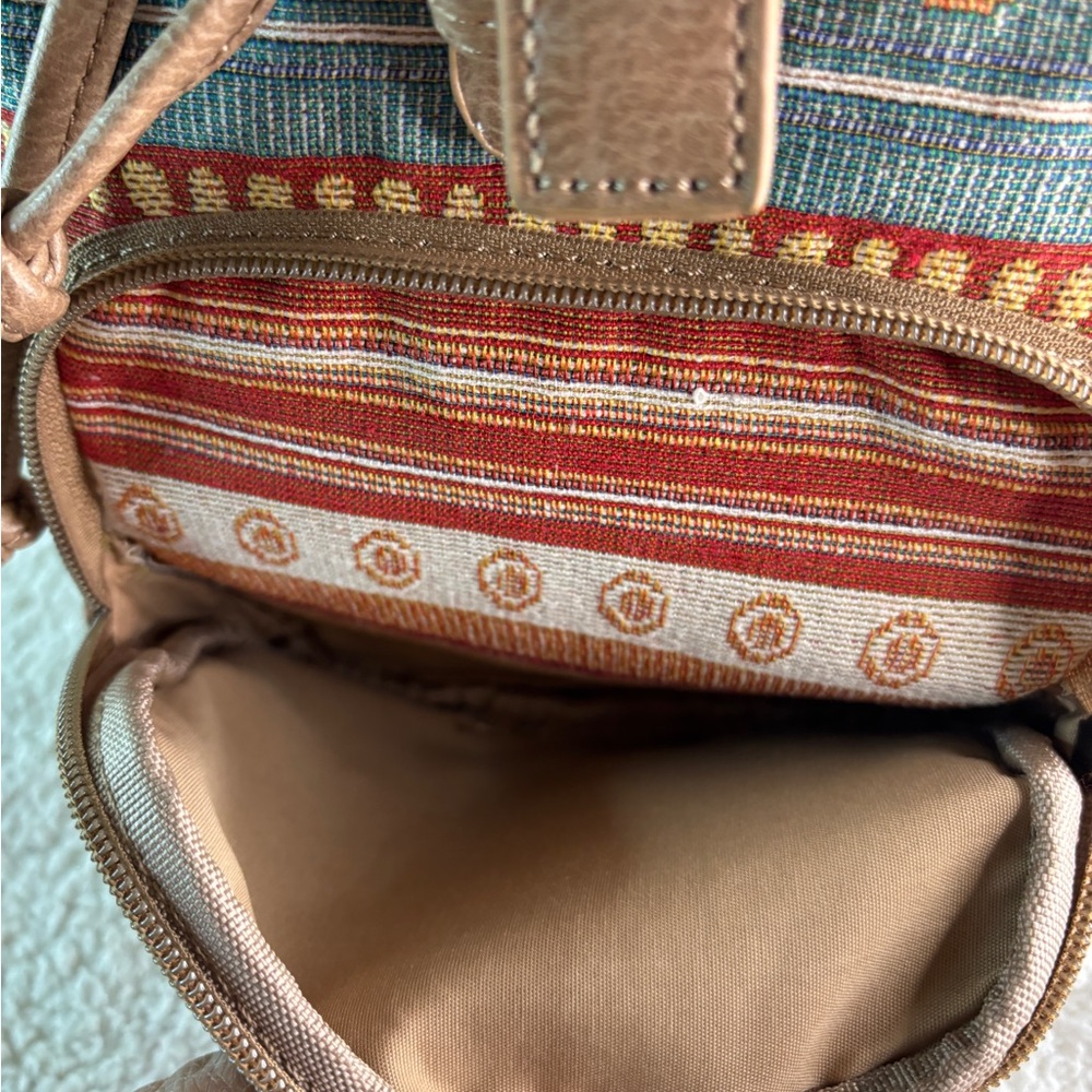 Brown and Multicolor Women's Backpack - Picture 8 of 10